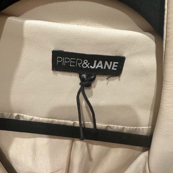 Piper & Jane white leather jacket - Picture 3 of 5